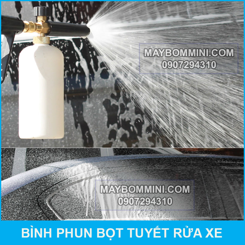 Su Dung Binh Phun Bot Tuyet