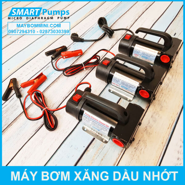 May Bom Xang Dau Nhot 12v 24v 220v 120W 60L Smartpumps