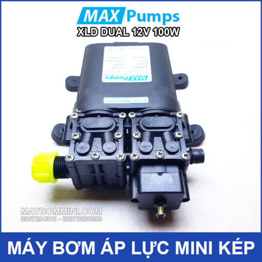 Bom Nuoc Mini Kep 12V 100W Khong Cong Tat Ap