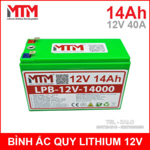 Binh Ac Quy Pin Lithium 12v 14Ah