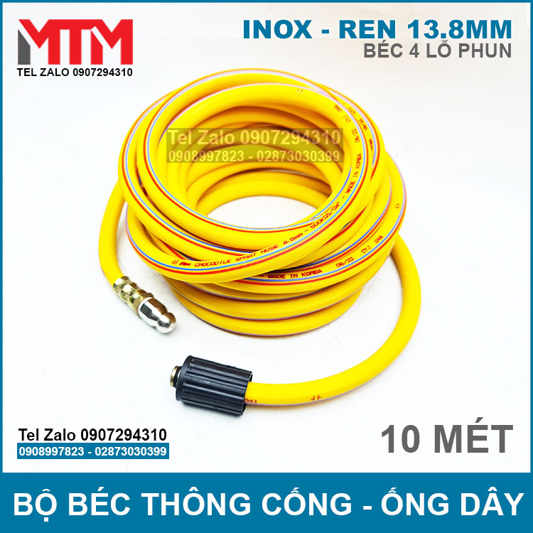 Bec Thong Cong Ap Luc Cao Inox 4 Lo Ong Day 10m